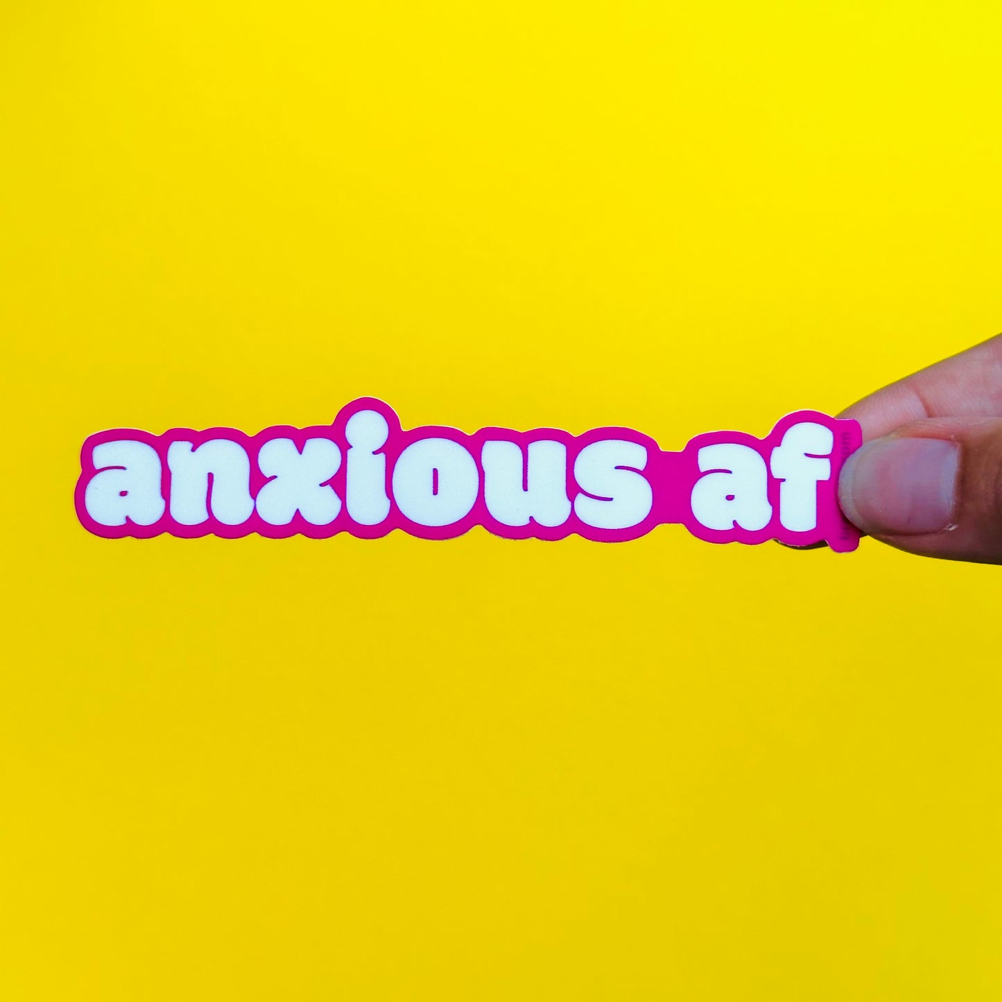 anxious af sticker