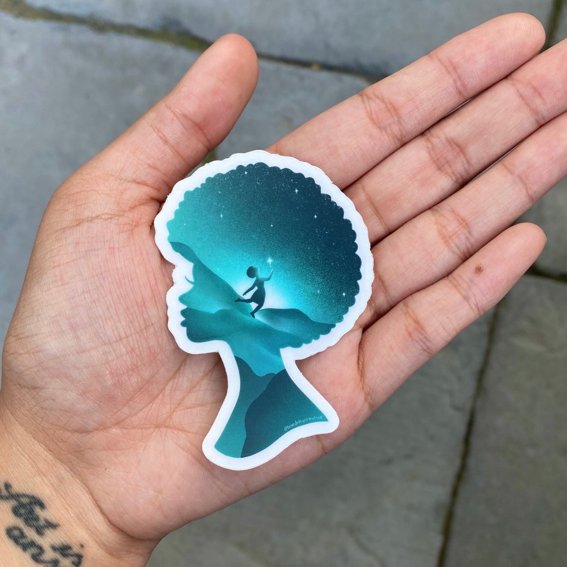 Black Girl Magic Clear Sticker