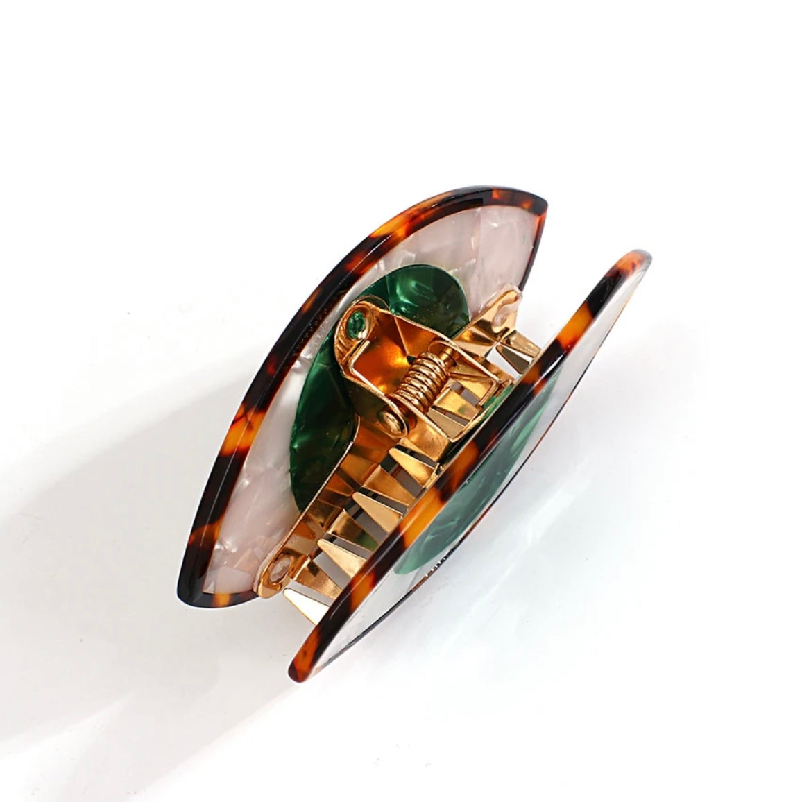 Tortoise Shell Evil Eye Hair Claw Clip