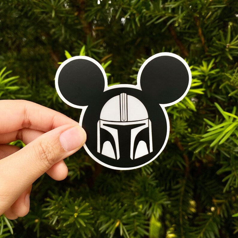 Mandalorian Mickey Sticker