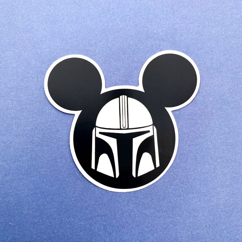 Mandalorian Mickey Sticker