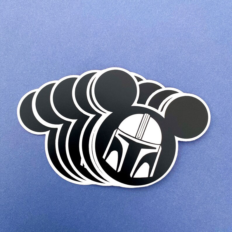 Mandalorian Mickey Sticker