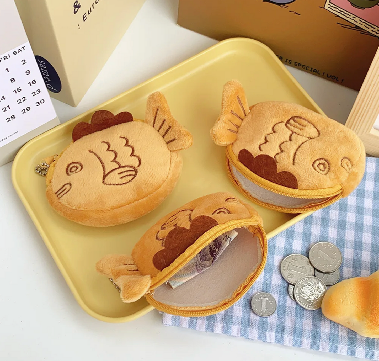 Taiyaki Fish Ice Cream Coin Purse