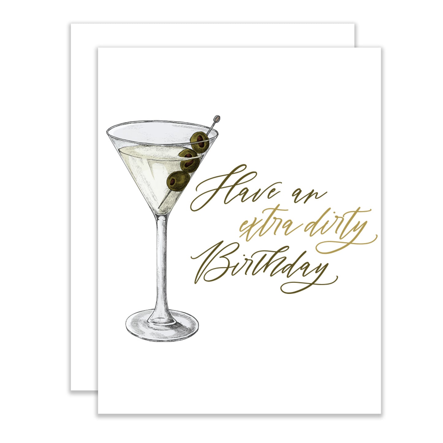Dirty Martini Birthday Card