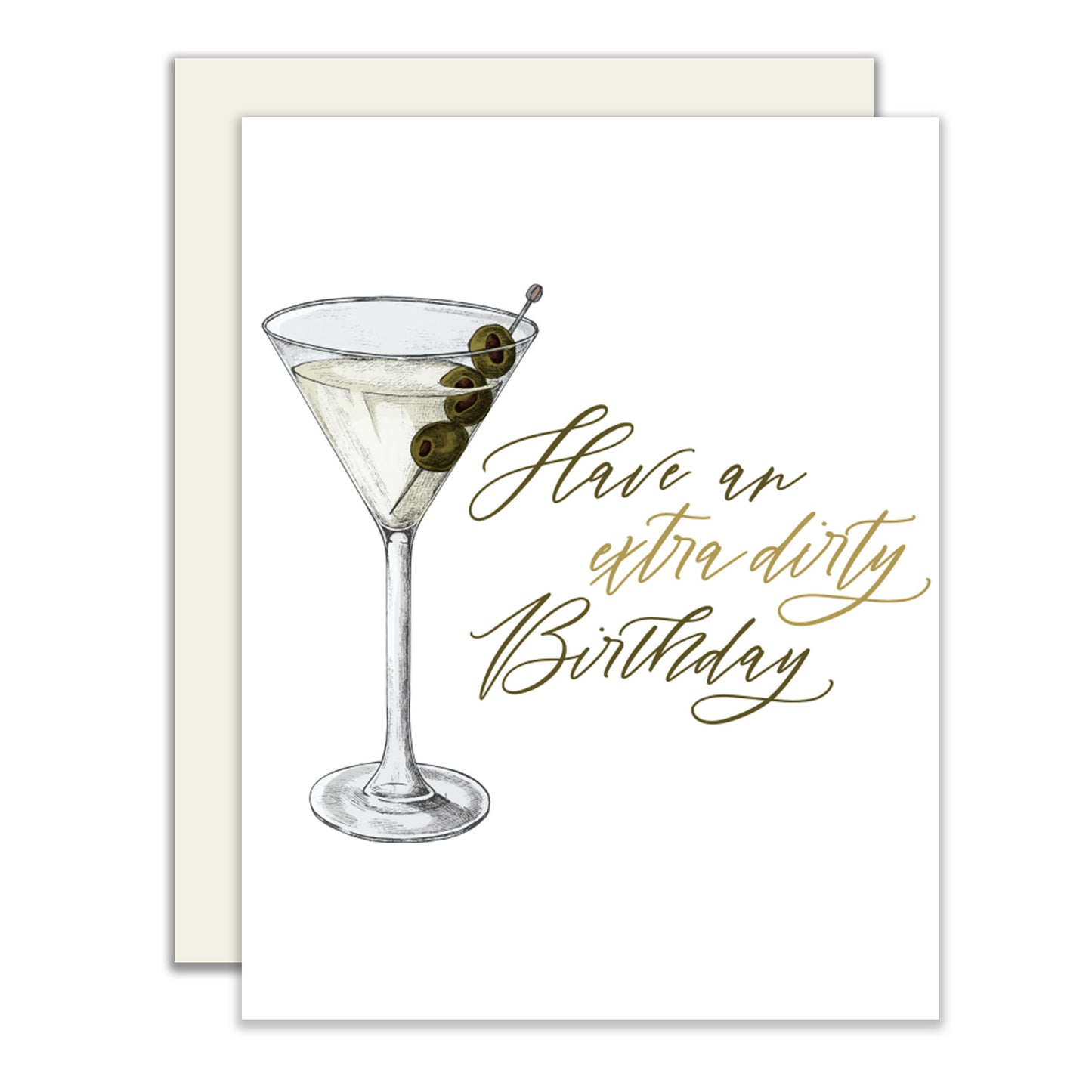Dirty Martini Birthday Card