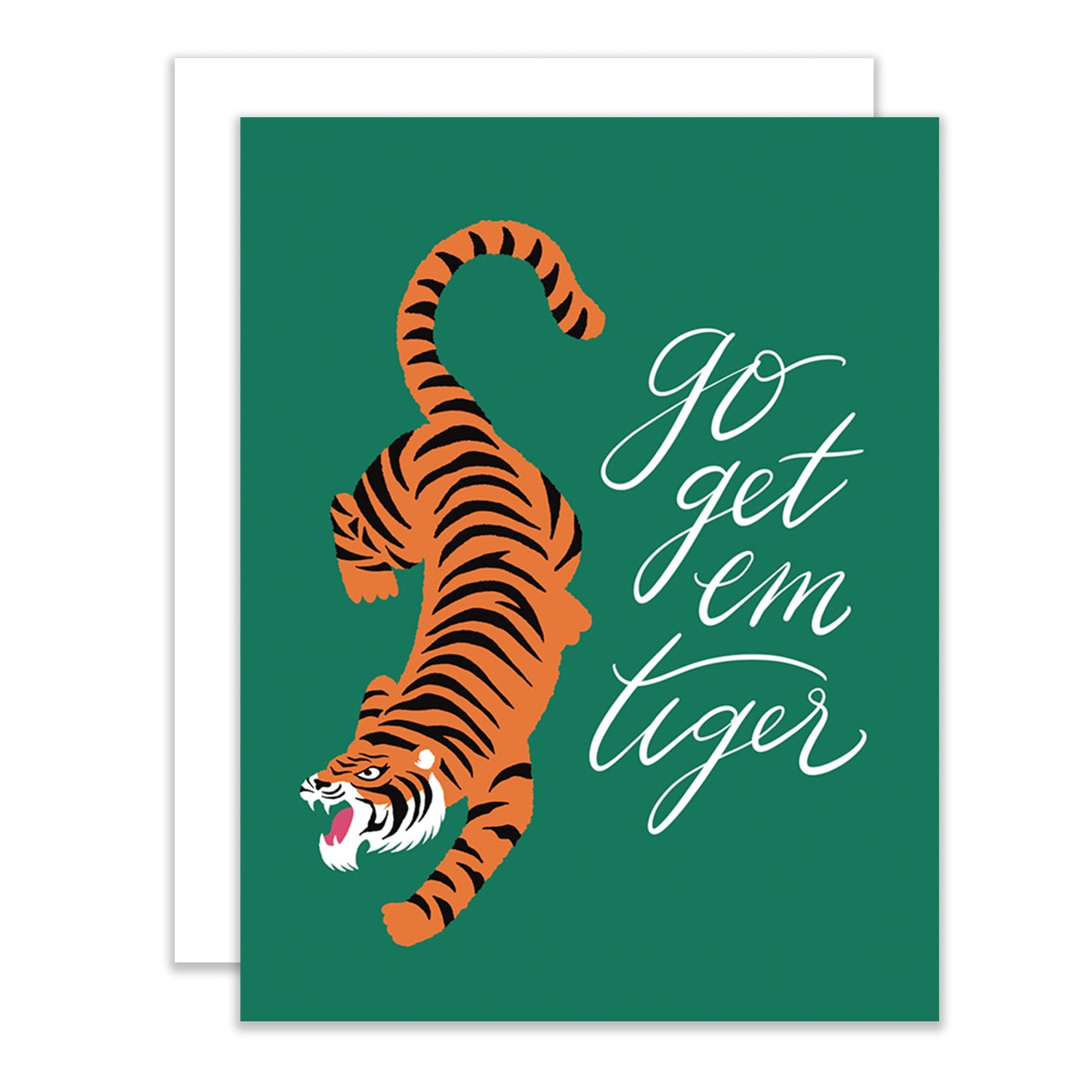 Go Get 'Em Tiger Greeting Card