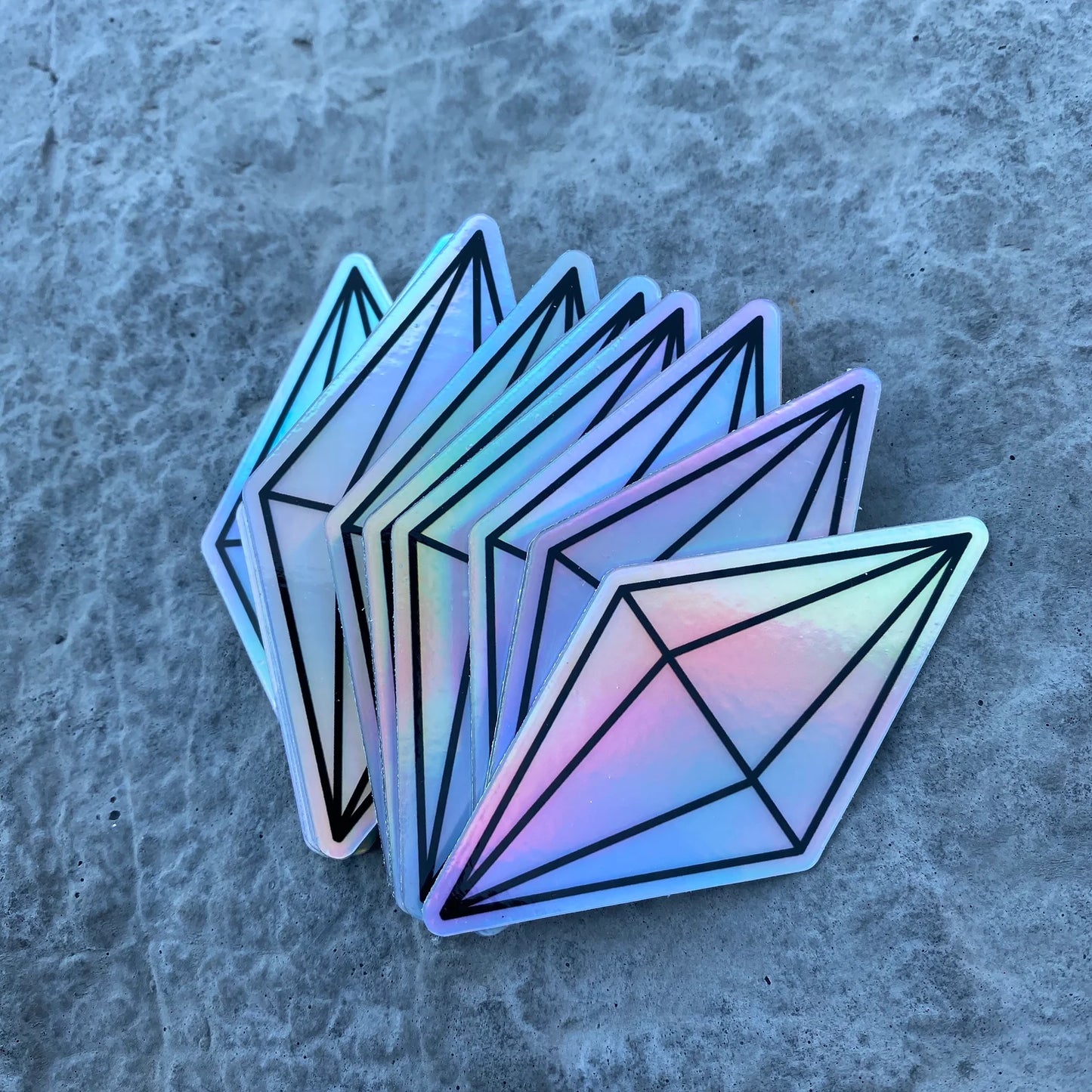 Holographic Plumbob Sims Gem Mood Sticker