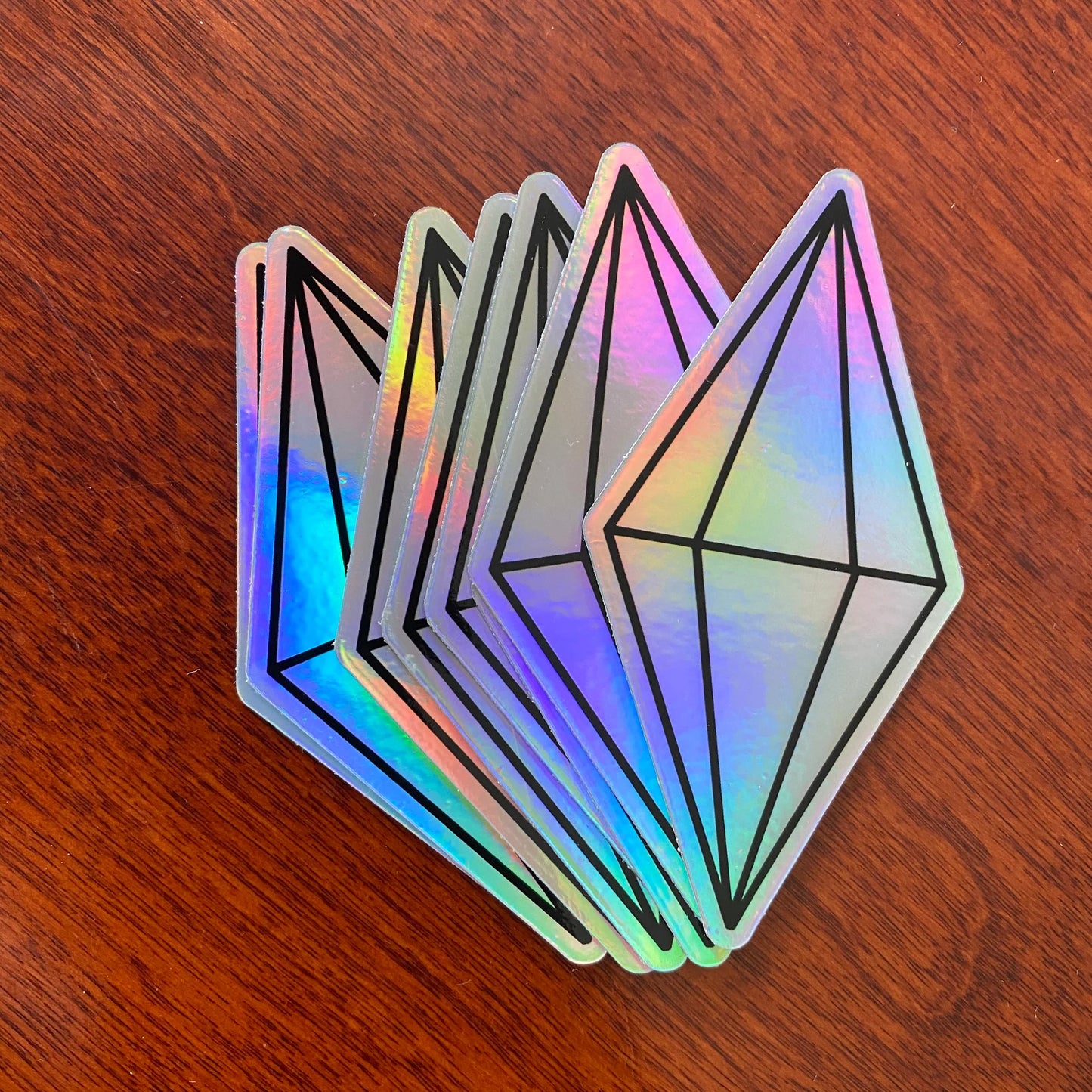 Holographic Plumbob Sims Gem Mood Sticker