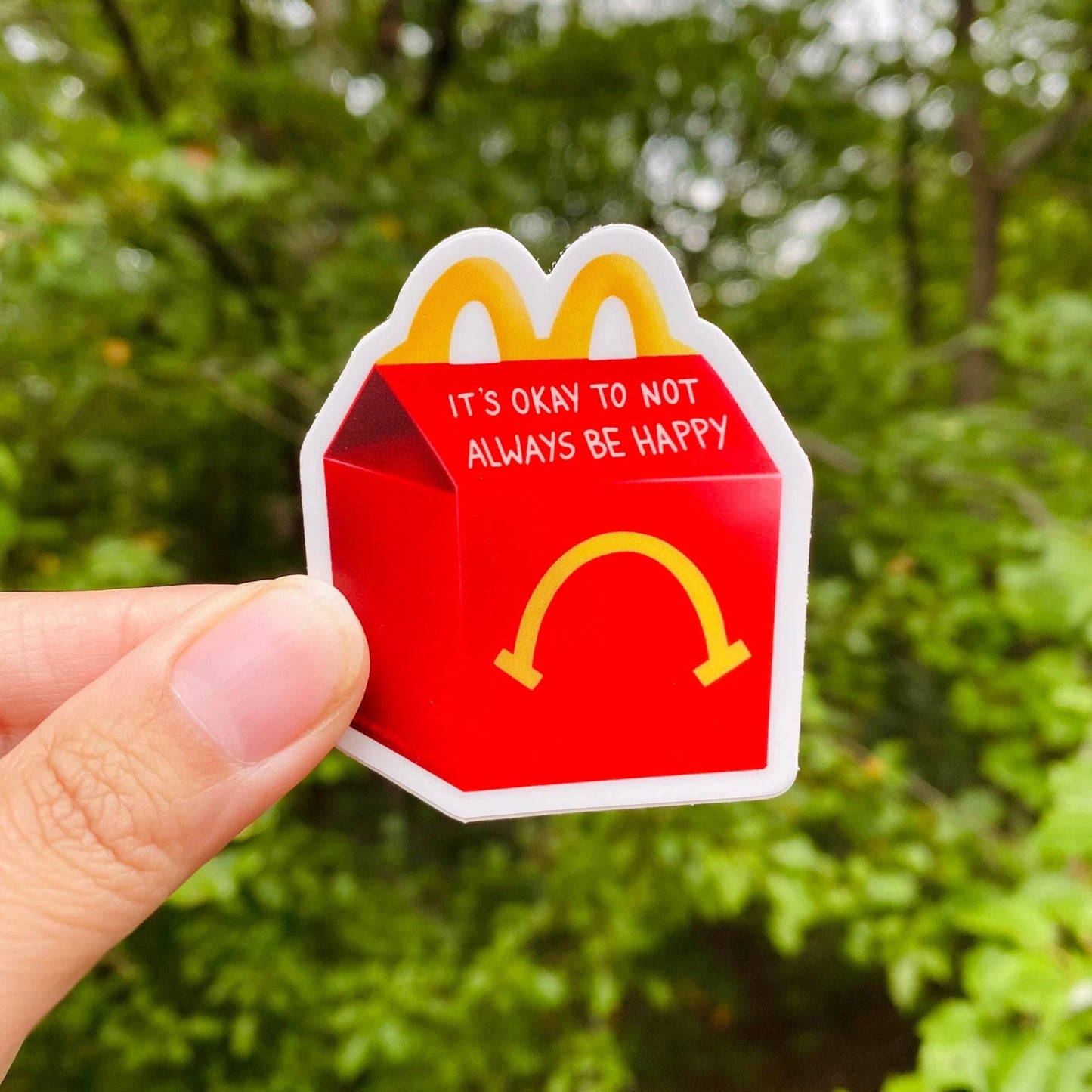 Unhappy Meal Sticker