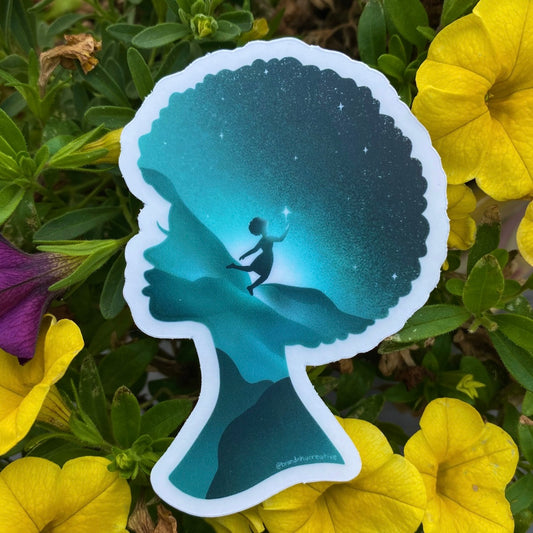 Black Girl Magic Clear Sticker