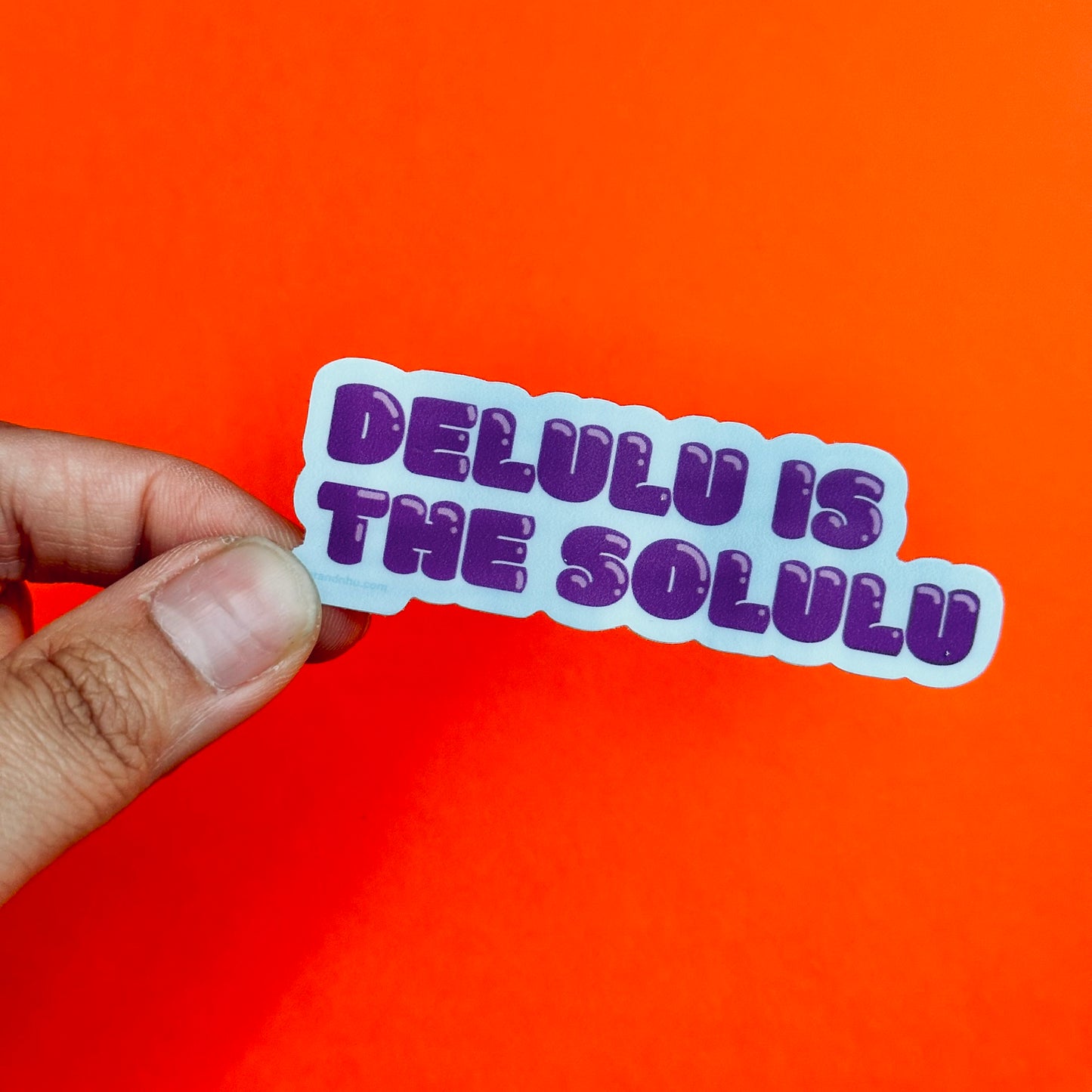 Delulu is the Solulu Sticker