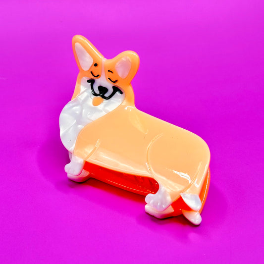 Corgi Hair Claw Clip