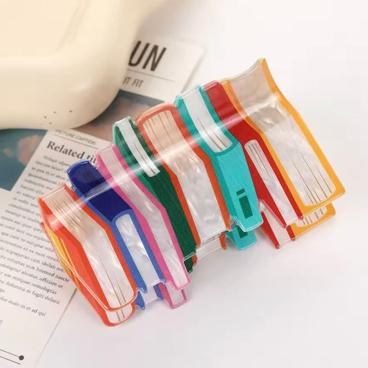Stack of Books Hair Claw Clip