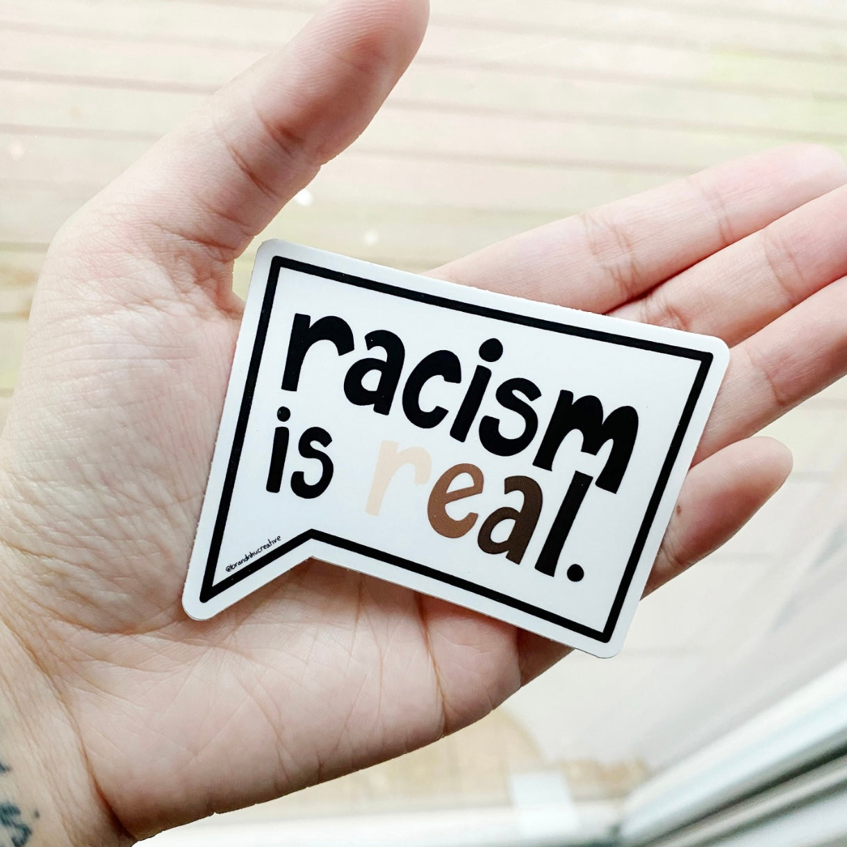 Racism is Real Sticker