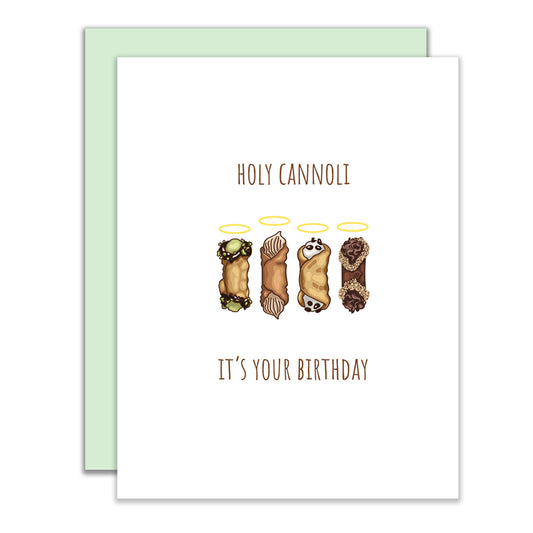 Holy Cannoli Birthday Card